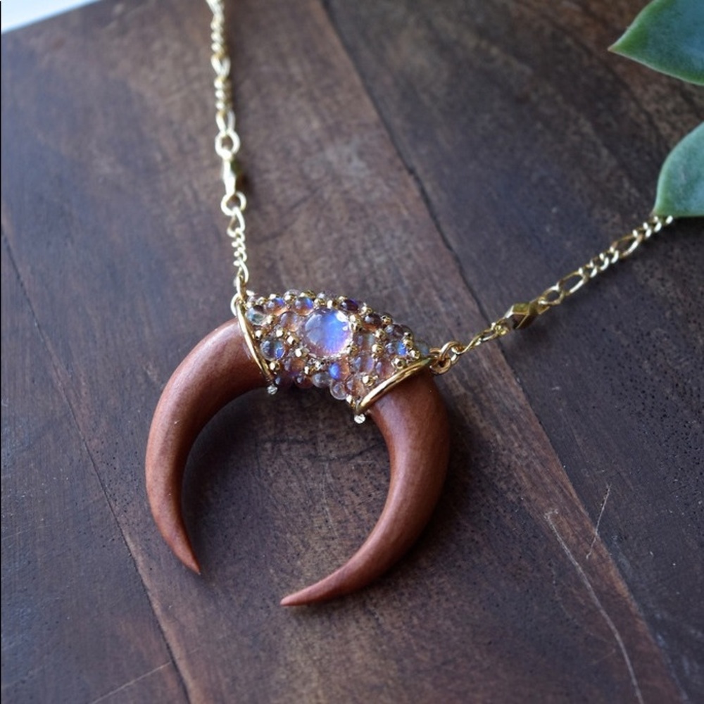 Lili Claspe horn necklace